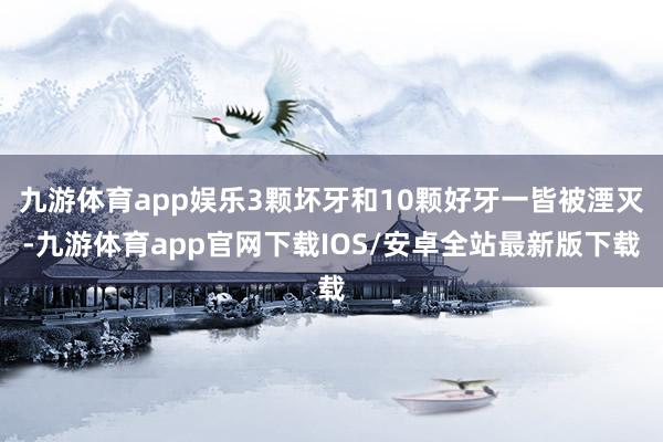 九游体育app娱乐3颗坏牙和10颗好牙一皆被湮灭-九游体育app官网下载IOS/安卓全站最新版下载